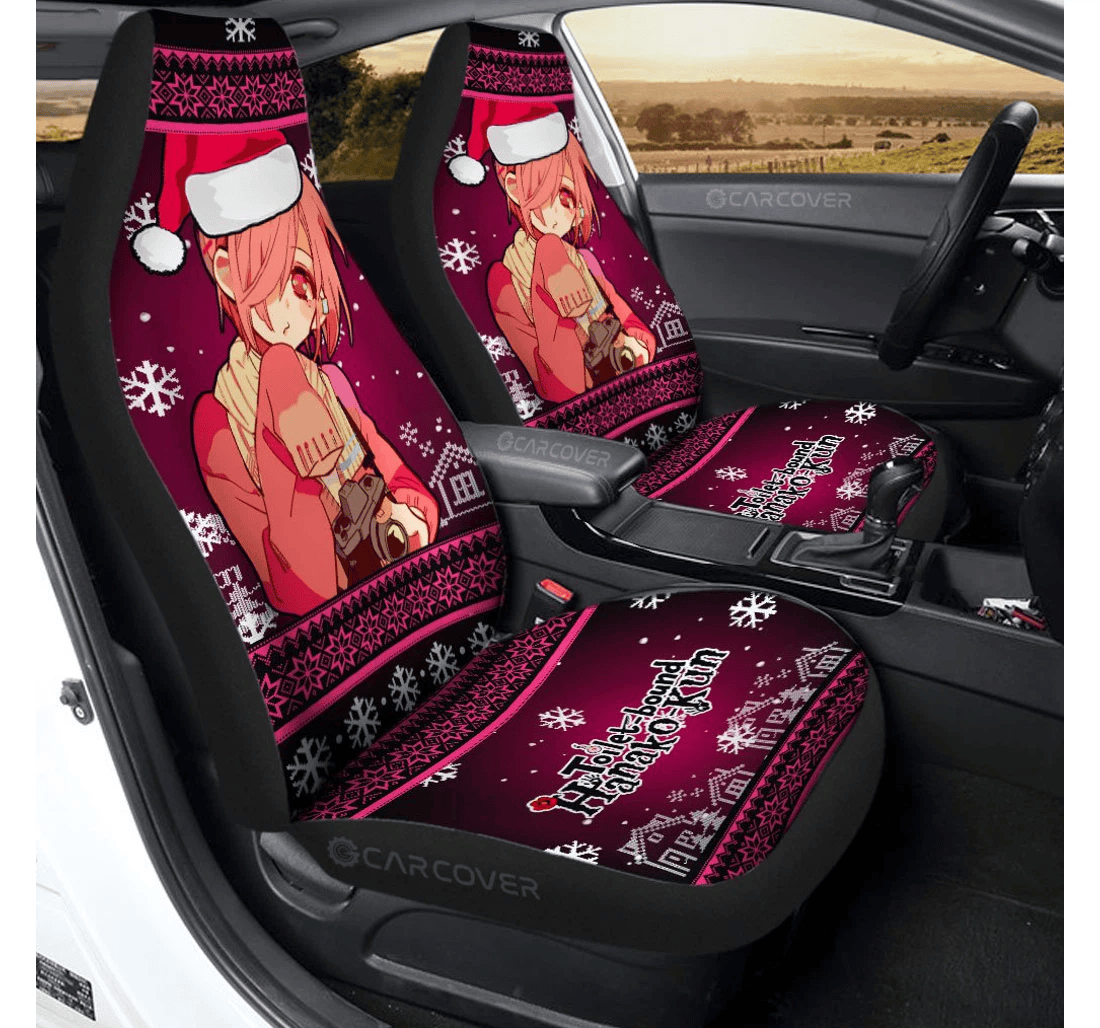 Personalized Toiletbound Hanakokun Mitsuba Custom Christmas Anime Universal Front Car Seat Cover