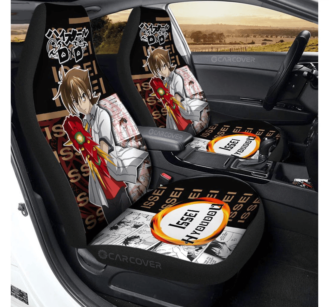 Personalized Issei Custom Anime High School Dxd Universal Front Car Seat Cover