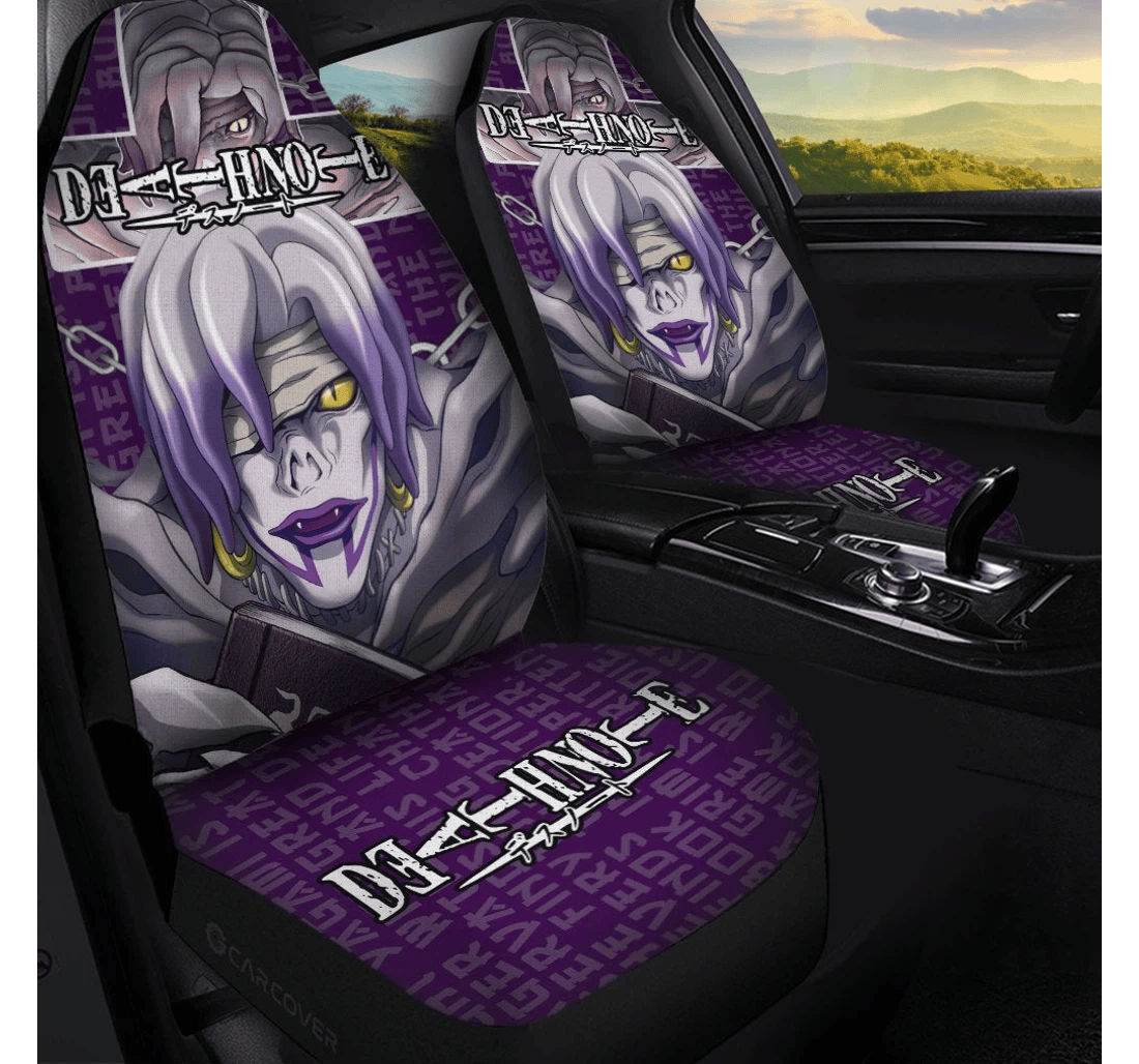Personalized Death Note Rem Custom Anime Universal Front Car Seat Cover