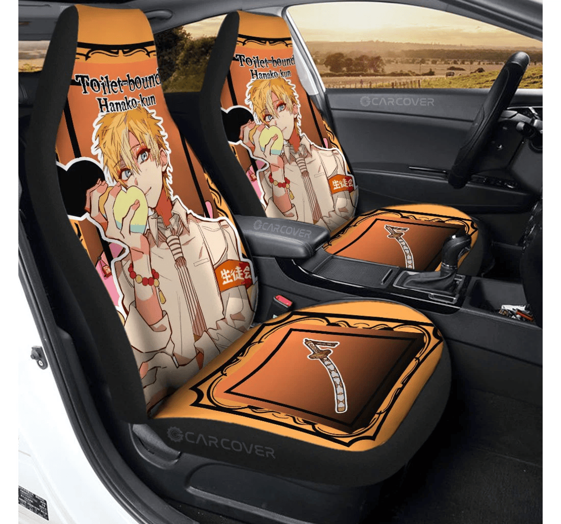Personalized Minamoto Teru Custom Anime Toiletbound Hanakokun Universal Front Car Seat Cover