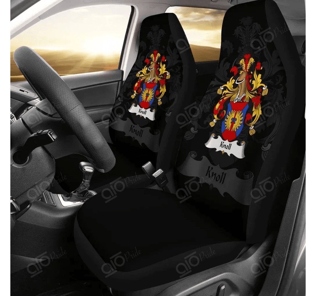 Personalized Aio Pride Knoll Germany German Family Crest Universal Front Car Seat Cover
