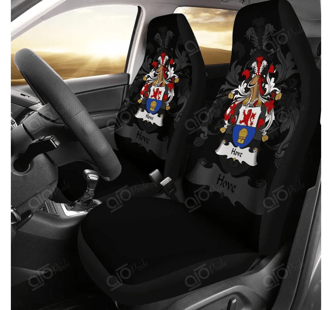Personalized Aio Pride Hove Germany German Family Crest Universal Front Car Seat Cover