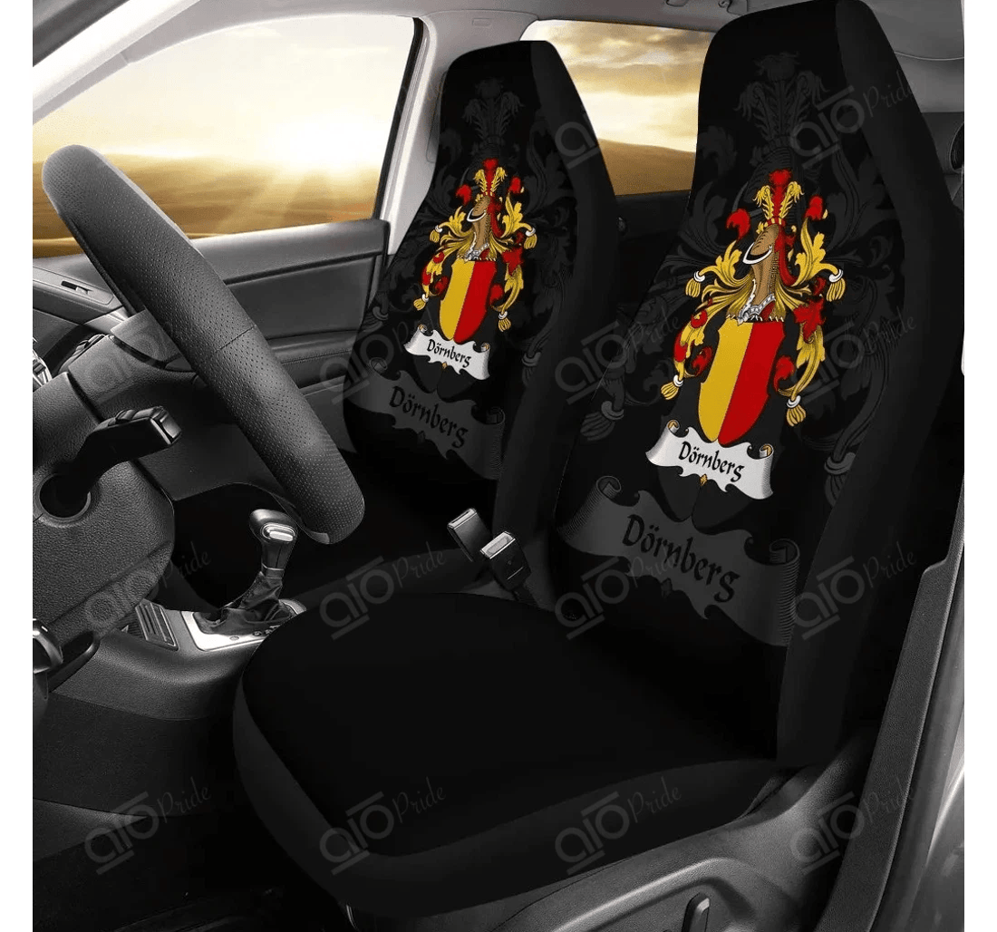 Personalized Aio Pride Dornberg Germany German Family Crest Universal Front Car Seat Cover