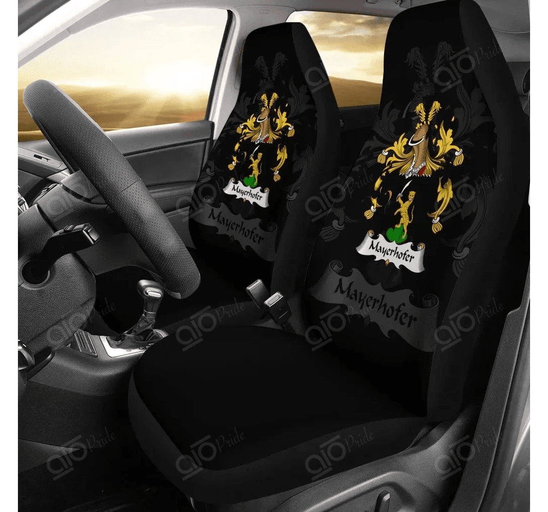Personalized Aio Pride Mayerhofer Germany German Family Crest Universal Front Car Seat Cover