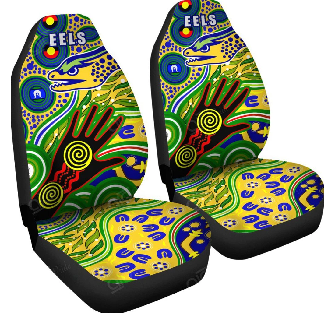 Personalized Aio Pride Eels Naidoc Special Universal Front Car Seat Cover
