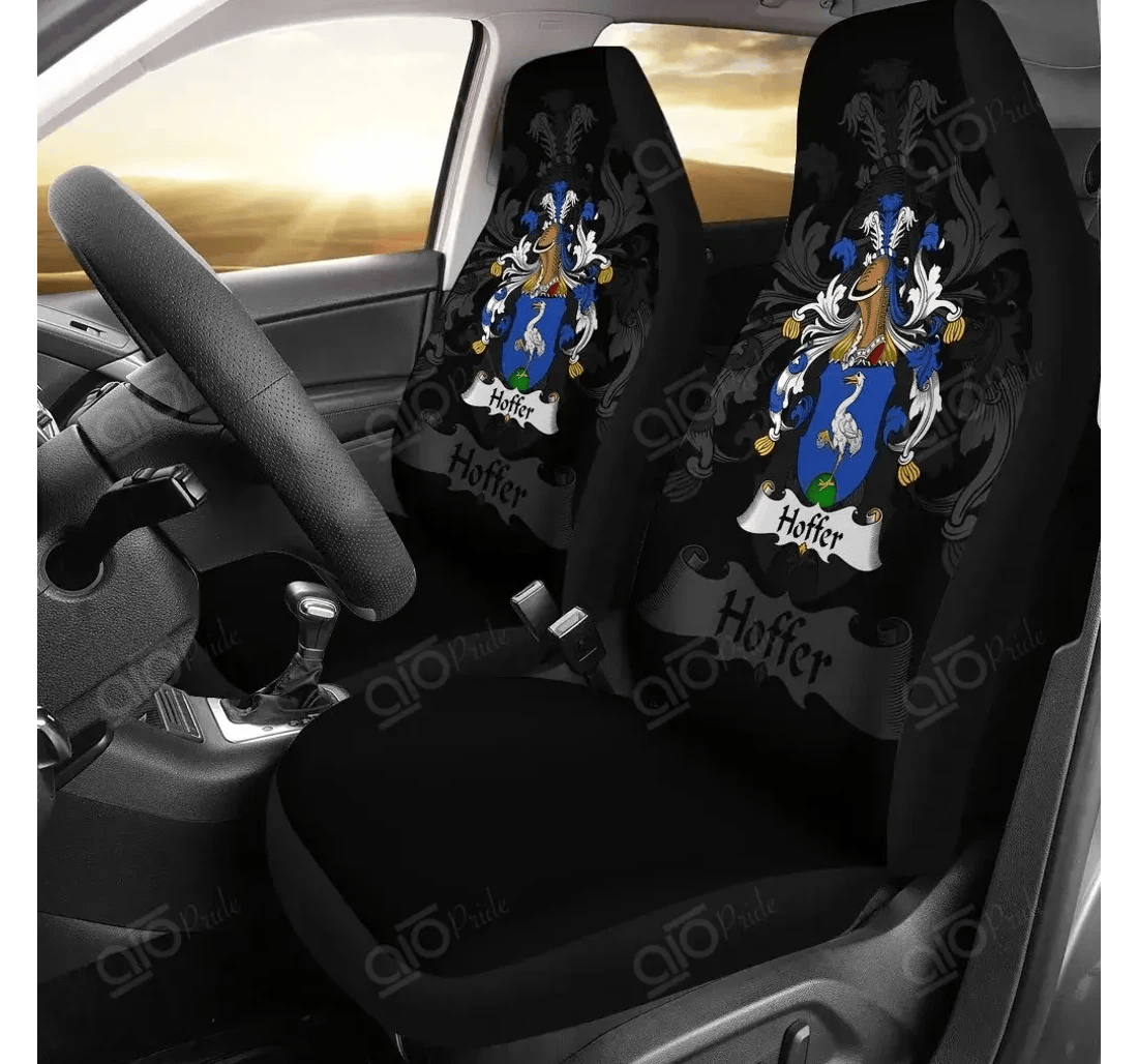 Personalized Aio Pride Hoffer Germany German Family Crest Universal Front Car Seat Cover