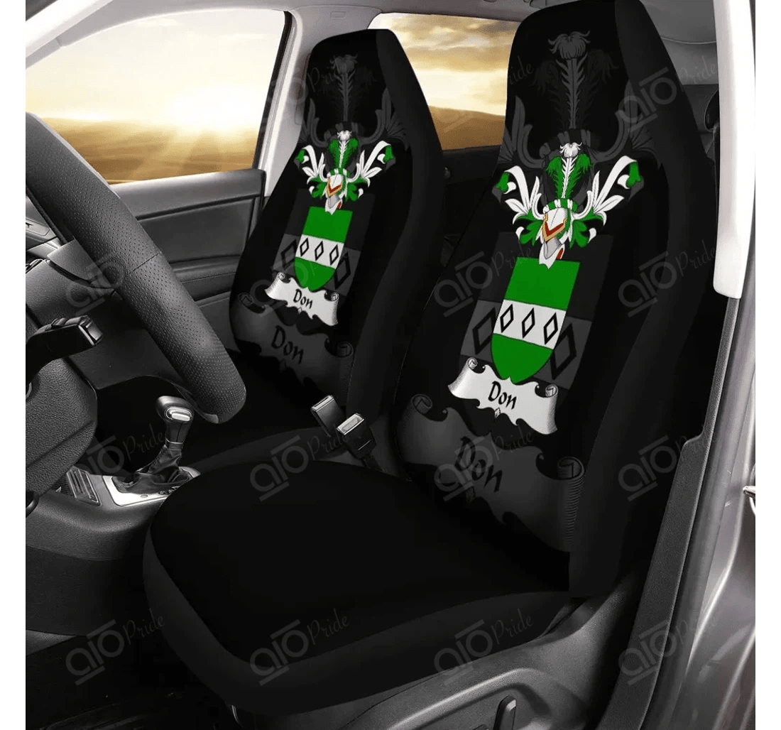 Personalized Aio Pride Don Family Crest Universal Front Car Seat Cover