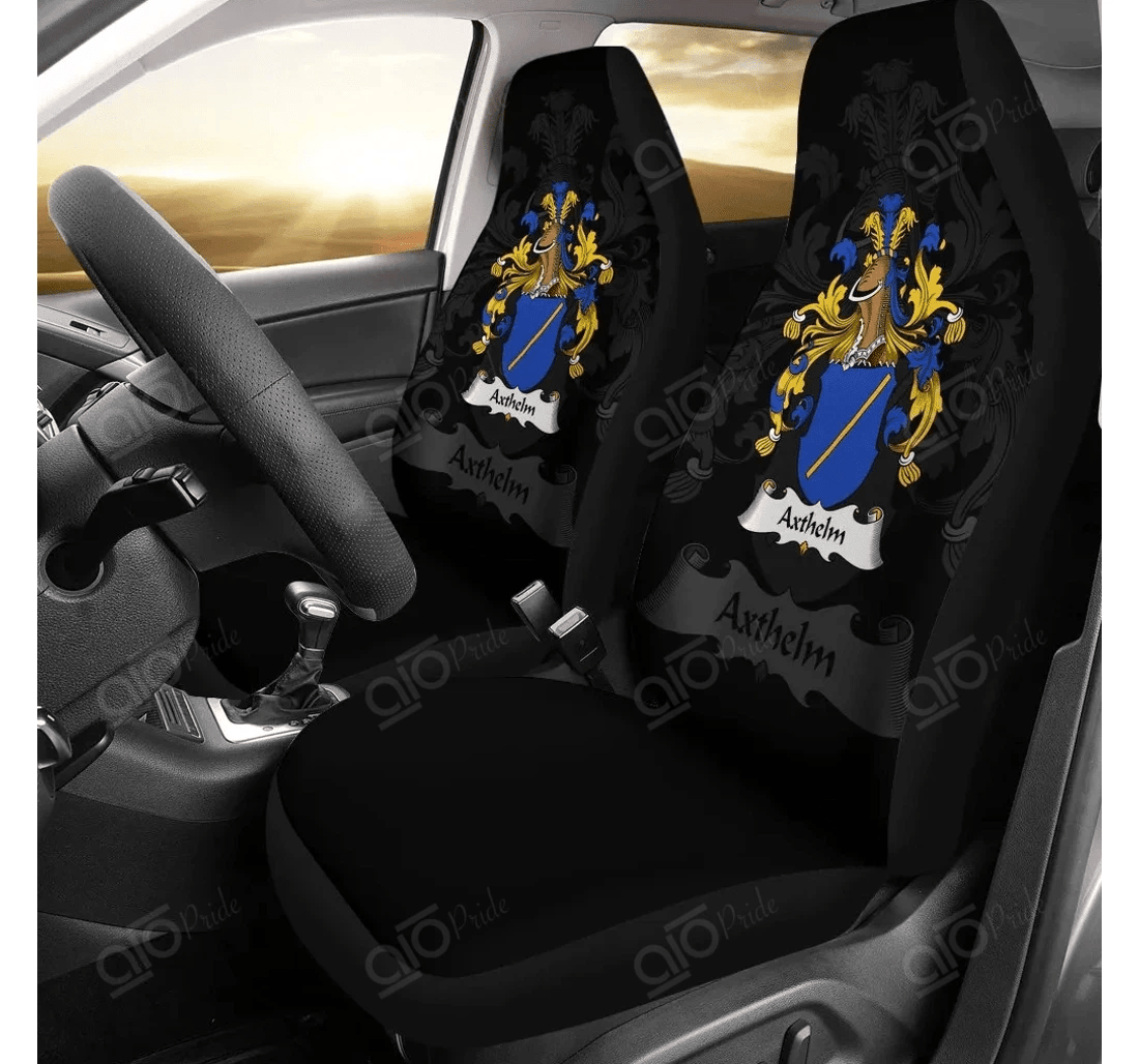 Personalized Aio Pride Axthelm Germany German Family Crest Universal Front Car Seat Cover
