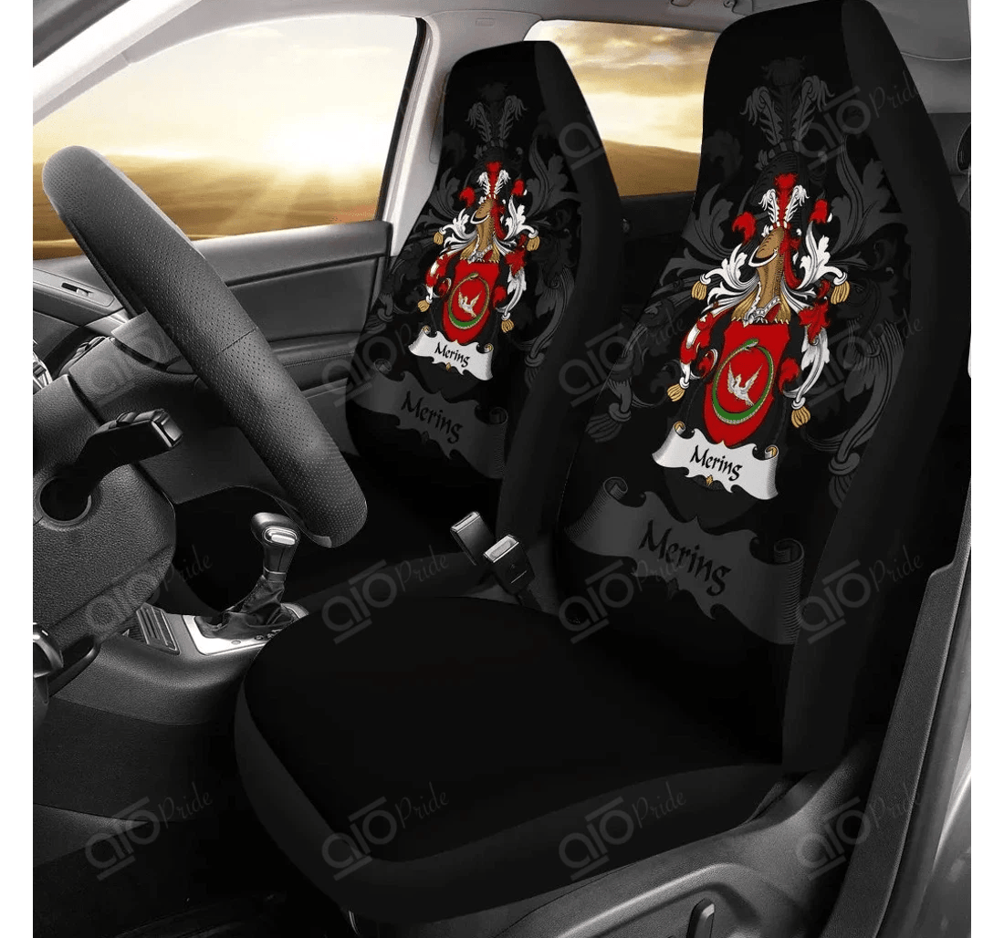 Personalized Aio Pride Mering Germany German Family Crest Universal Front Car Seat Cover