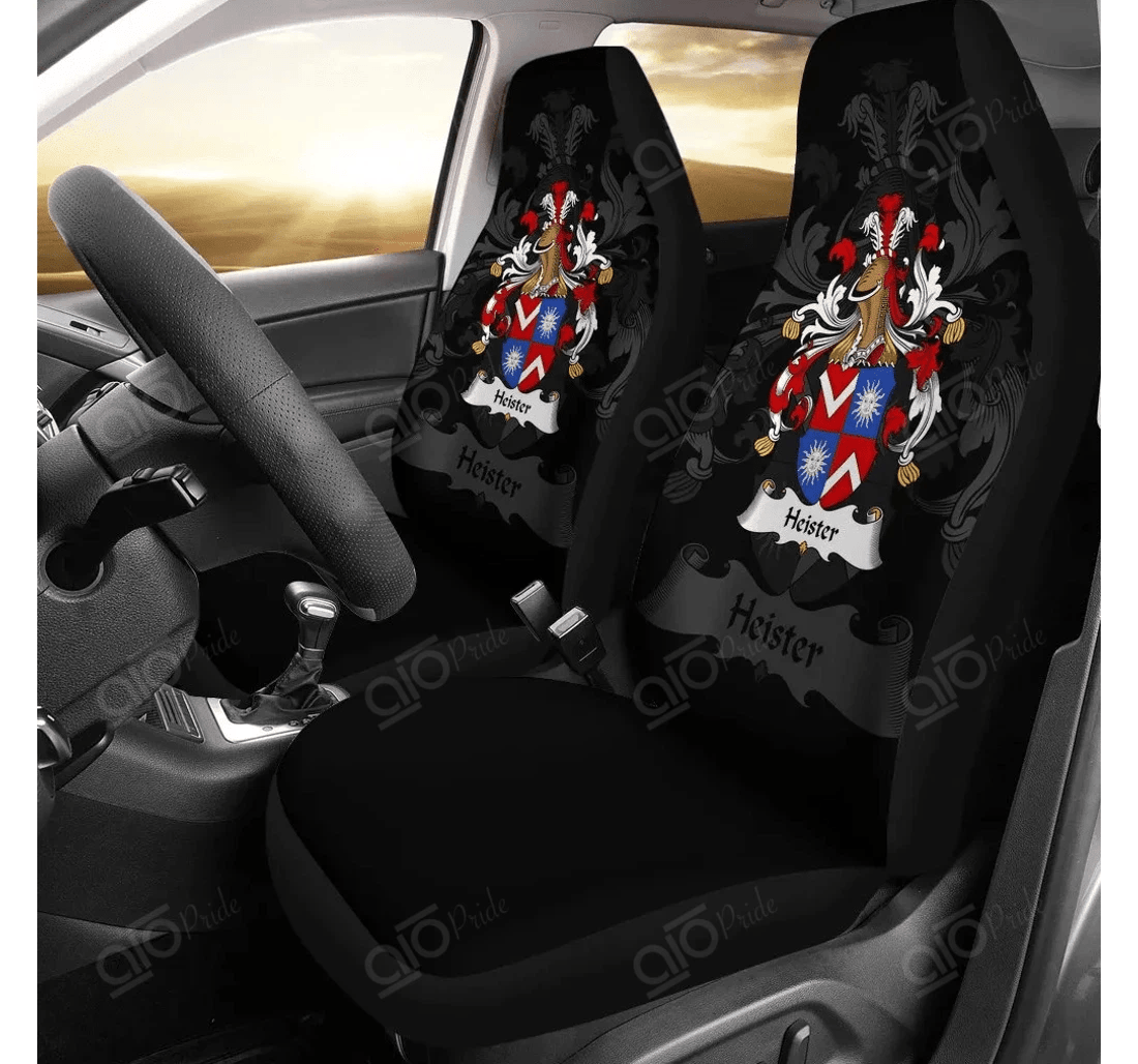 Personalized Aio Pride Heister Germany German Family Crest Universal Front Car Seat Cover
