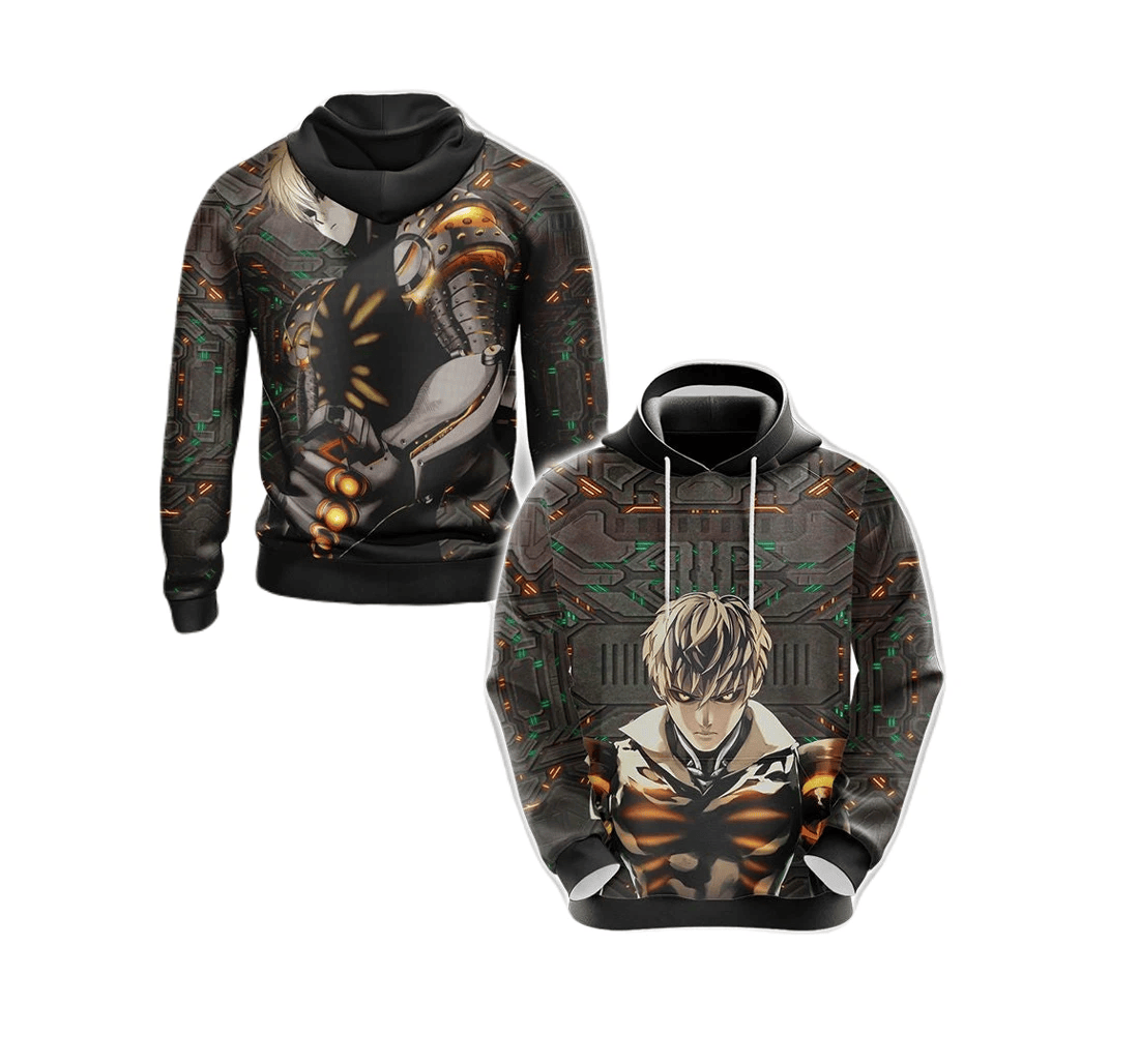 Personalized One Punch Genos New Form - 3D Printed Pullover Hoodie