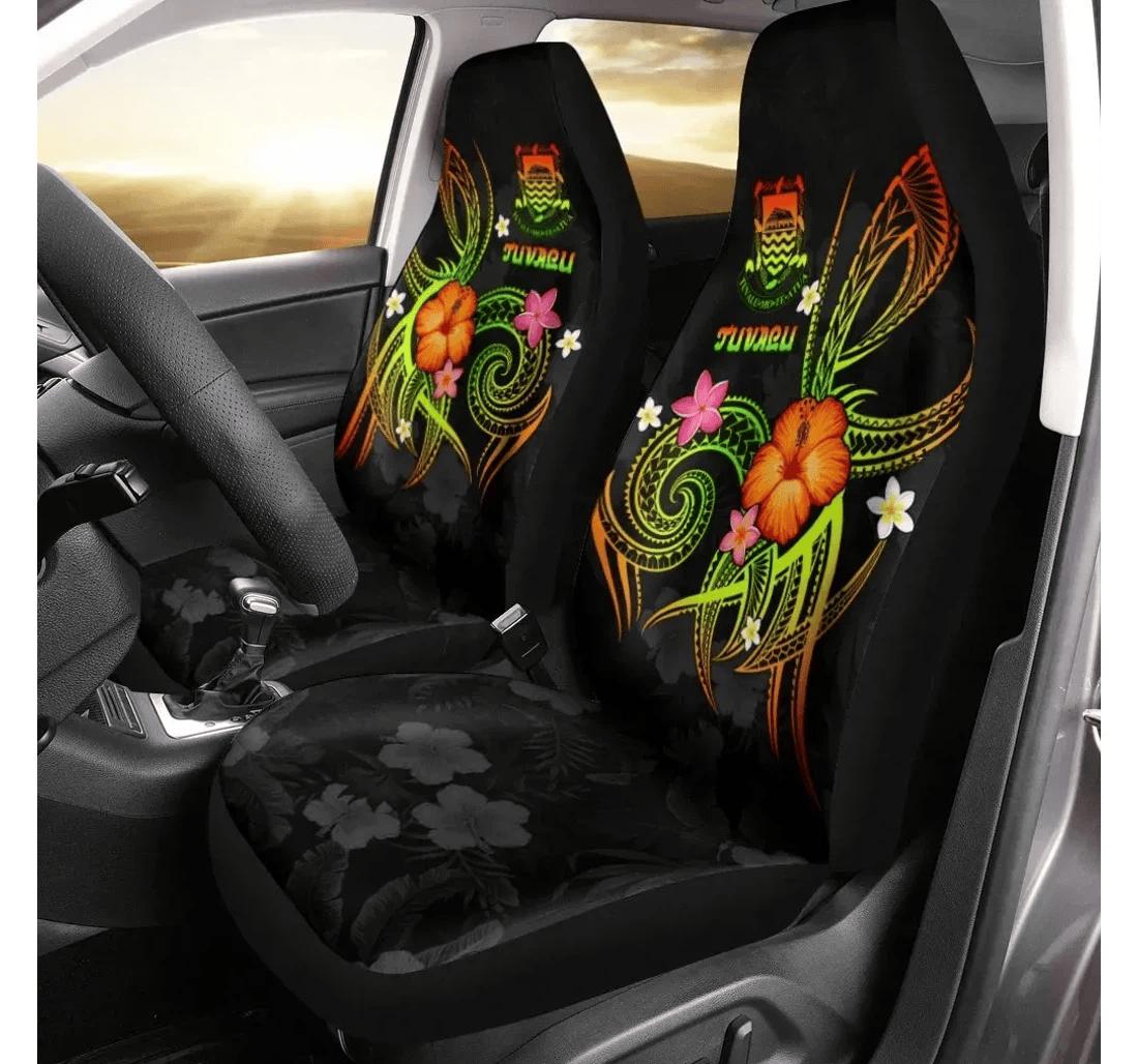 Tuvalu Polynesian Legend Of Tuvalu Reggae Bn15 Universal Front Car Seat Cover