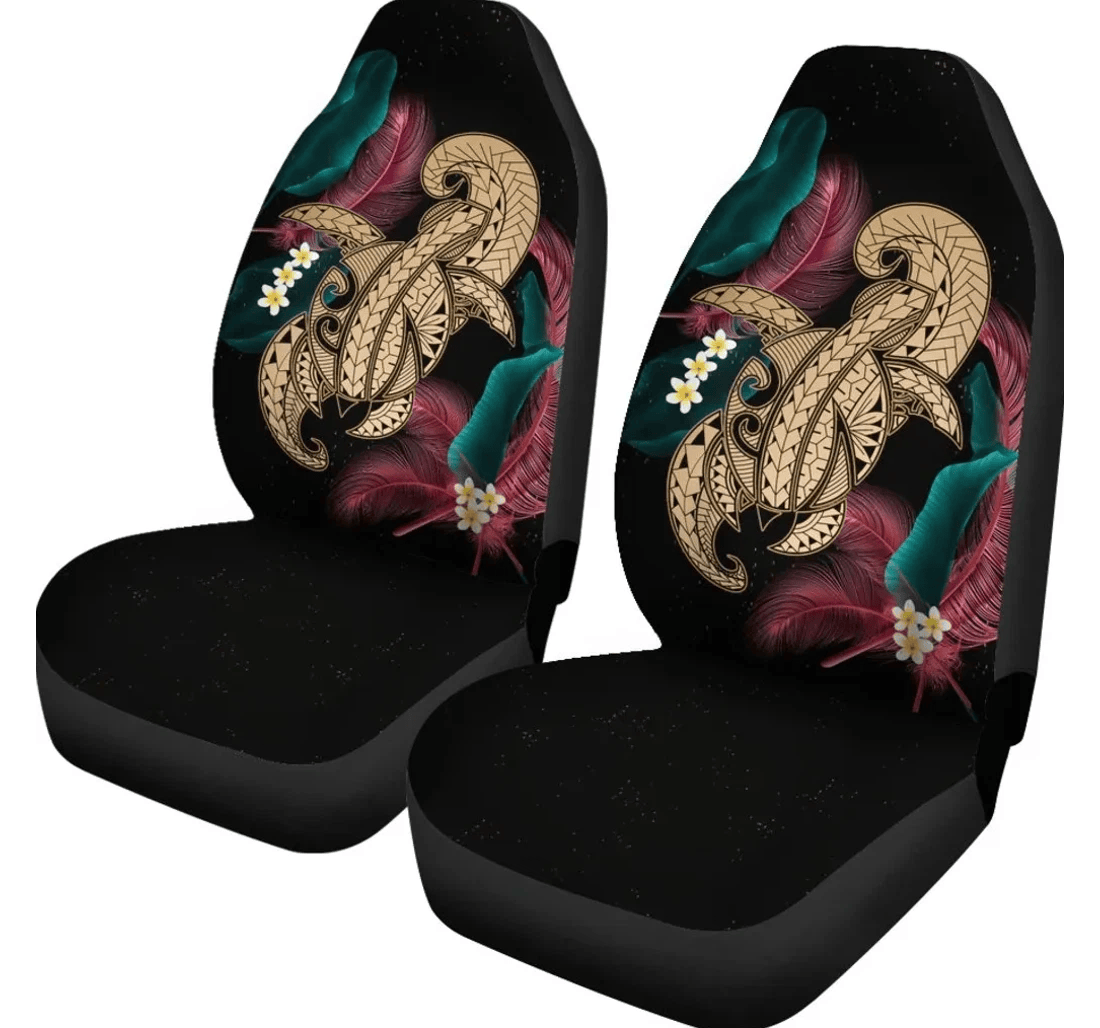 Accessory Hawaii Turtle Polynesian Tropical Ghia Style Gold Ah J4 Universal Front Car Seat Cover