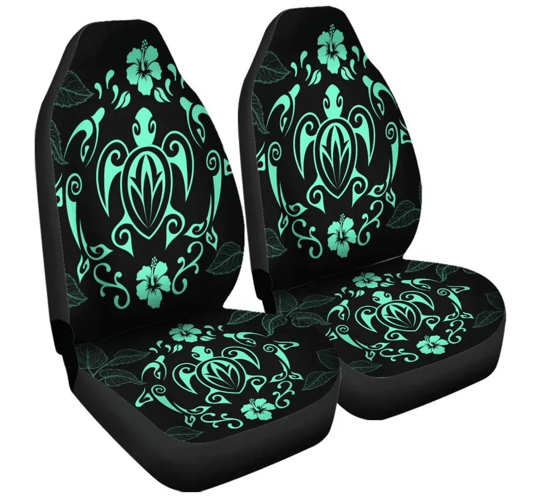 Accessory Hawaii Honu Turtle Dolphin With Plumeria Ah J4r Universal Front Car Seat Cover