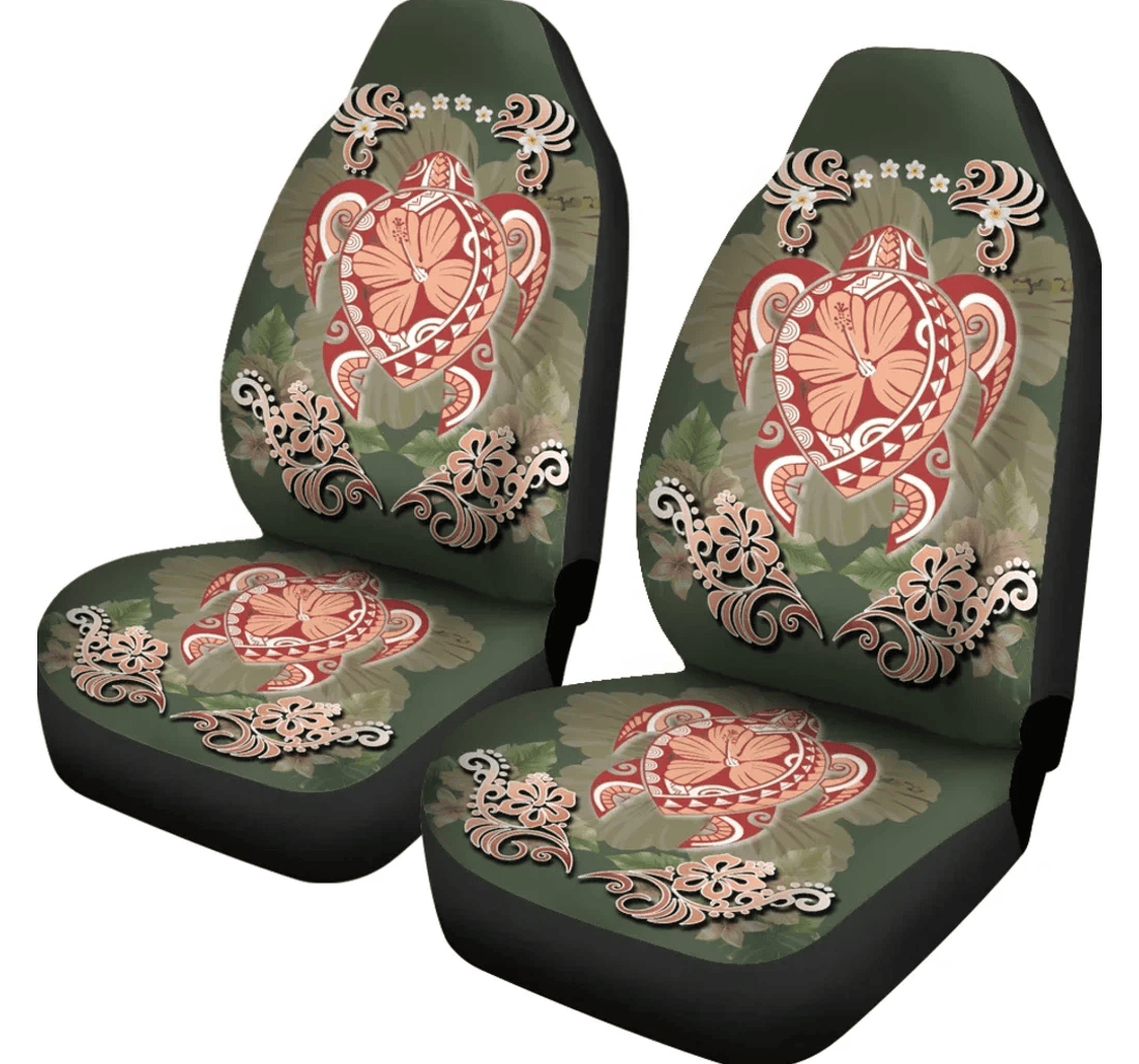Accessory Hawaii Turtle Hibiscus Plumeria Jessi Style Ah J3 Universal Front Car Seat Cover