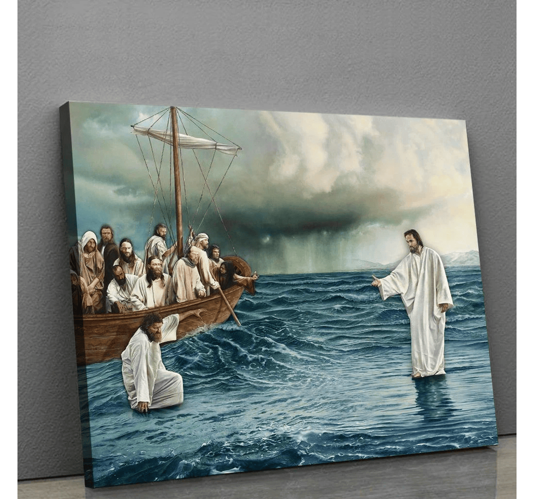 Poster, Canvas - Save Me Hand Of God Matte You Her Him Christian Print Framed Wall Art