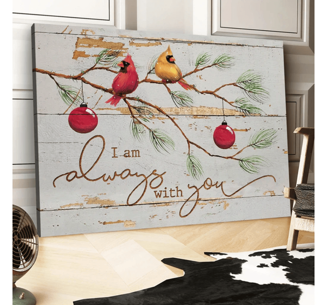Poster, Canvas - Cardinals Memorial I'm Always With You Matte Print Framed Wall Art
