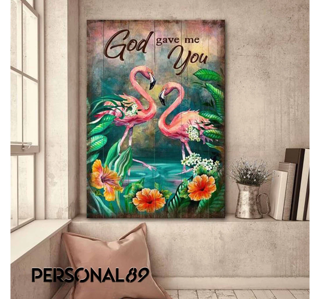 Poster, Canvas - God Gave You To Me Matte Print Framed Wall Art