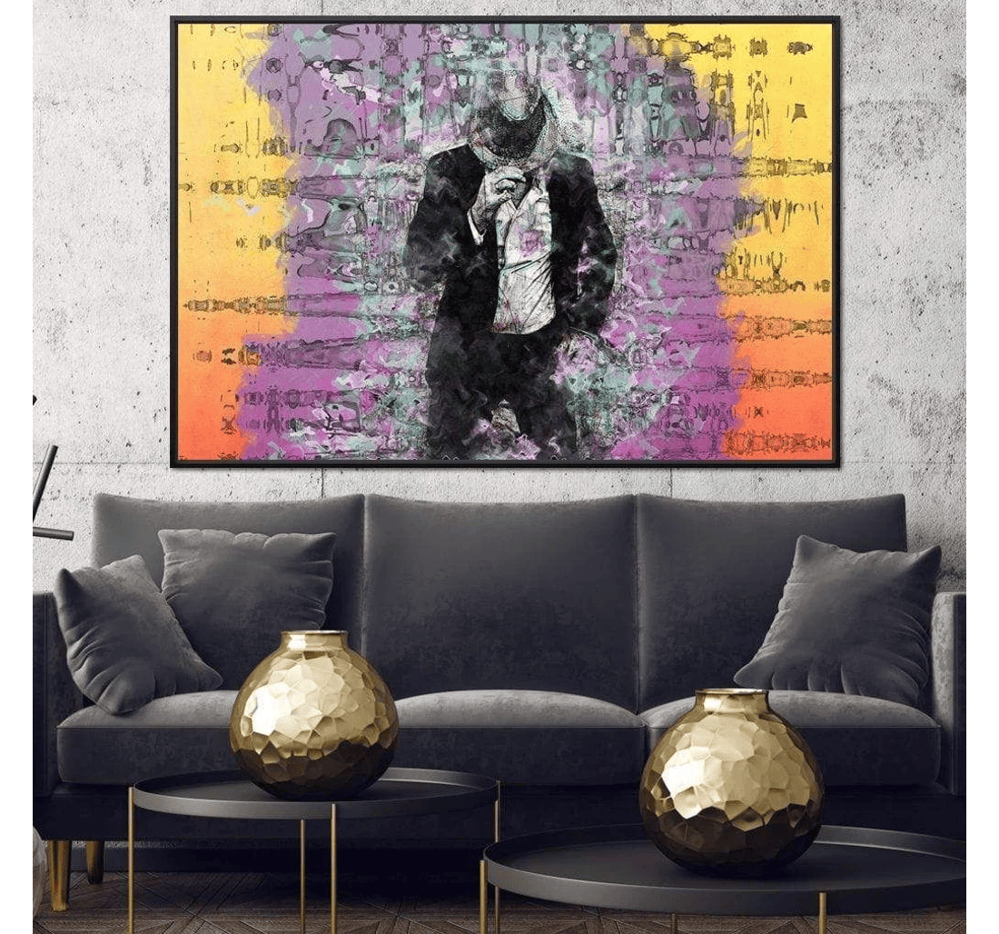 Poster, Canvas - Trendy Man Print Framed Wall Art