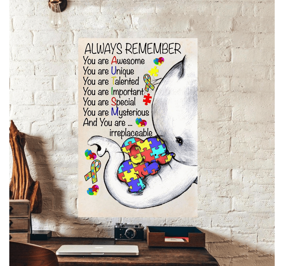 Poster, Canvas - Autism Remember You Are Special Print Framed Wall Art