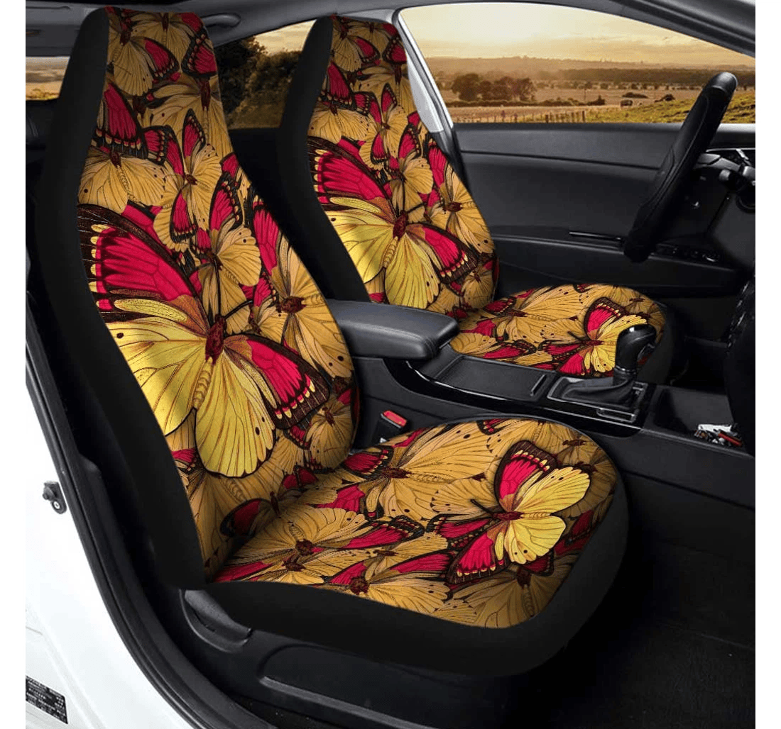Pattern Butterfly Custom Butterfly Accessories Universal Front Car Seat Cover