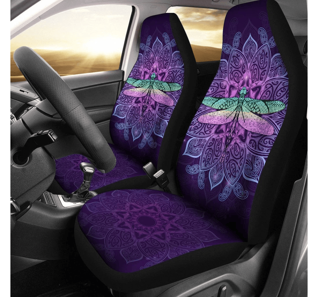 Maori Mandala Dragonfly Universal Front Car Seat Cover