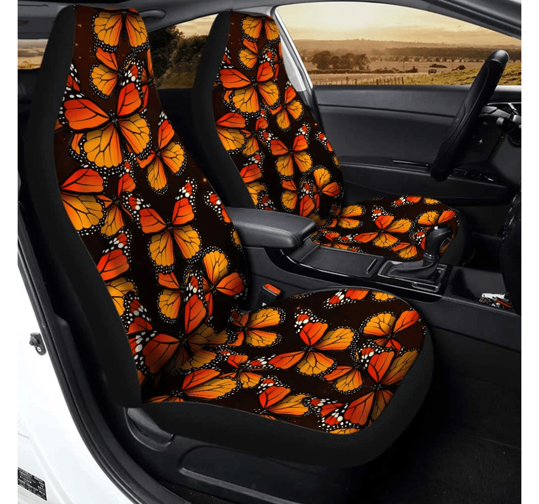 Monarch Butterfly Custom Insect Accessories Universal Front Car Seat Cover