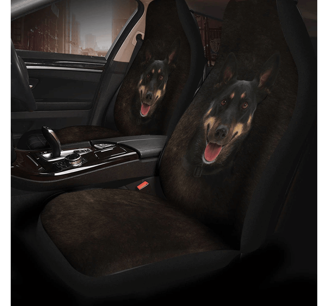 Australian Kelpie Dog Funny Face Universal Front Car Seat Cover