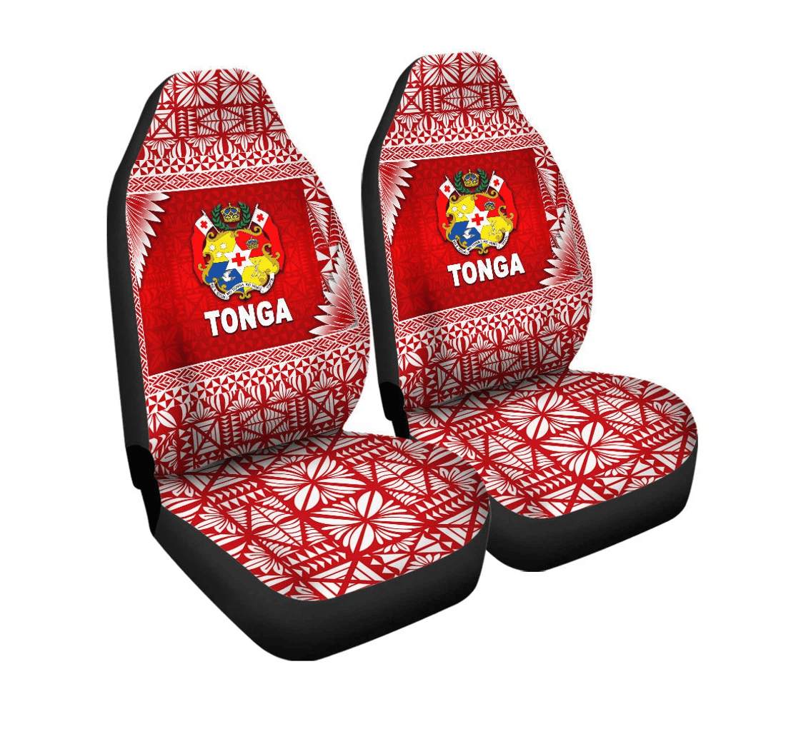 Tonga Coat Of Arms Coversmplified Version Red Universal Front Car Seat Cover