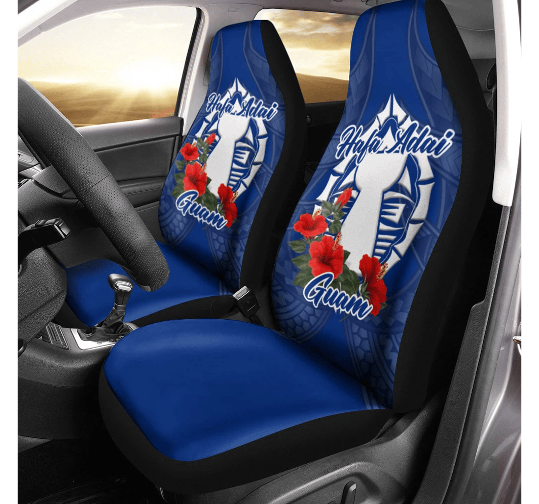 Hafa Adai Guam Legend Universal Front Car Seat Cover