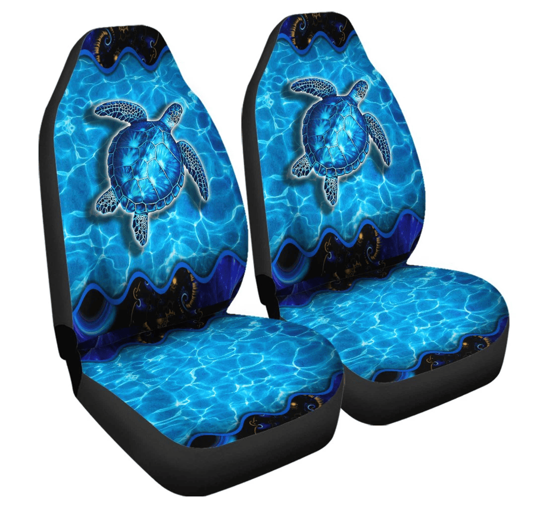 Hawaii Sea Turtle Cover Mysterious Ocean Universal Front Car Seat Cover