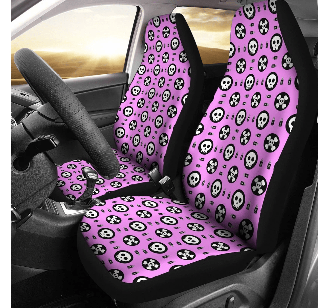 Poison Skull Fit Universal Front Car Seat Cover