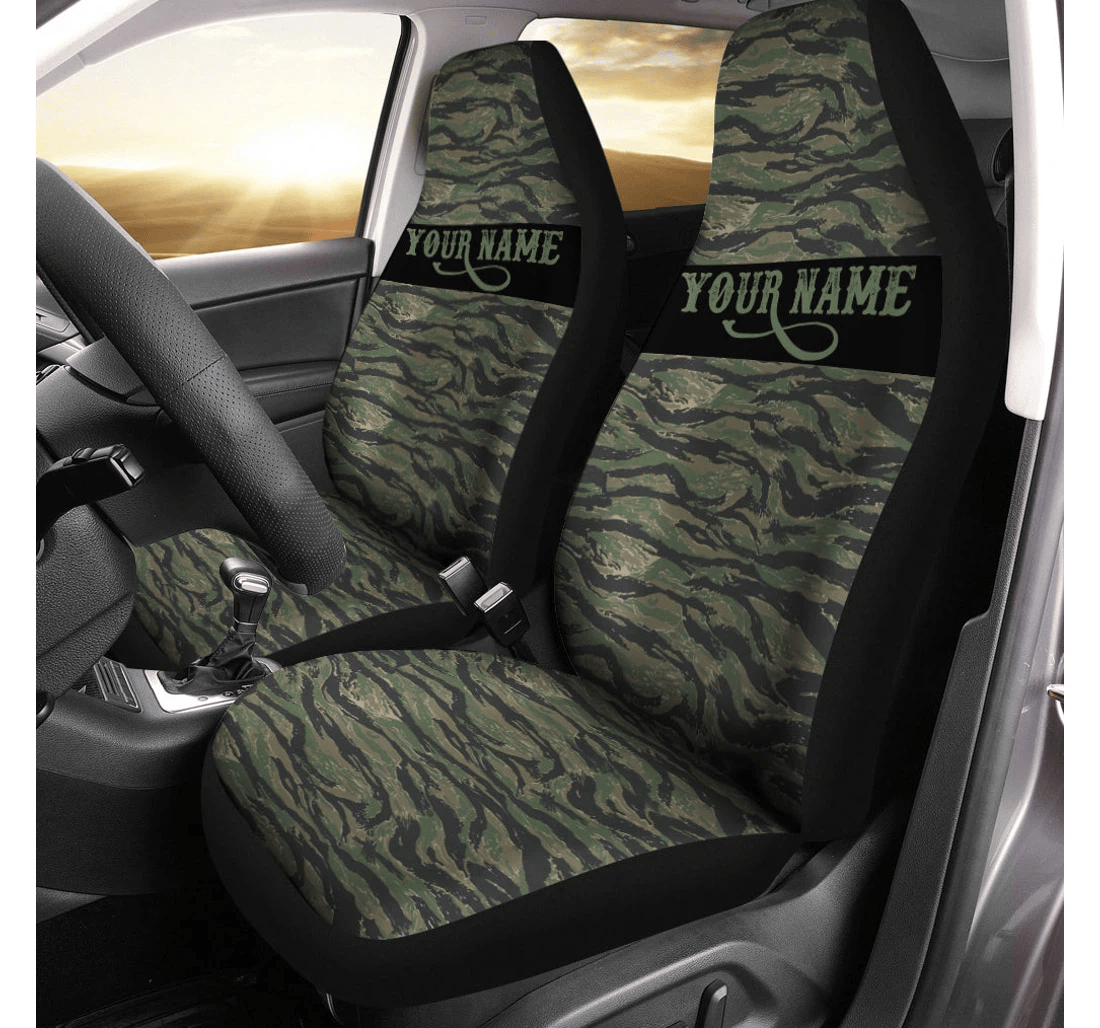 Tiger Stripe Camo Custom Perfect - Personalized Gifts - Iphw903 Universal Front Car Seat Cover