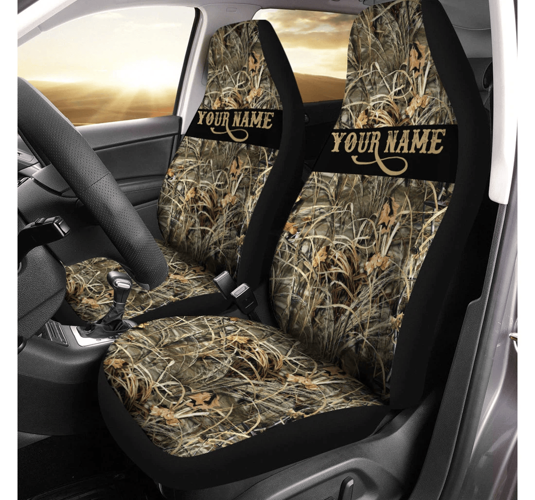 Waterfowl Camo Custom - Personalized Fishing Hunting Gifts - Iphw904 Universal Front Car Seat Cover