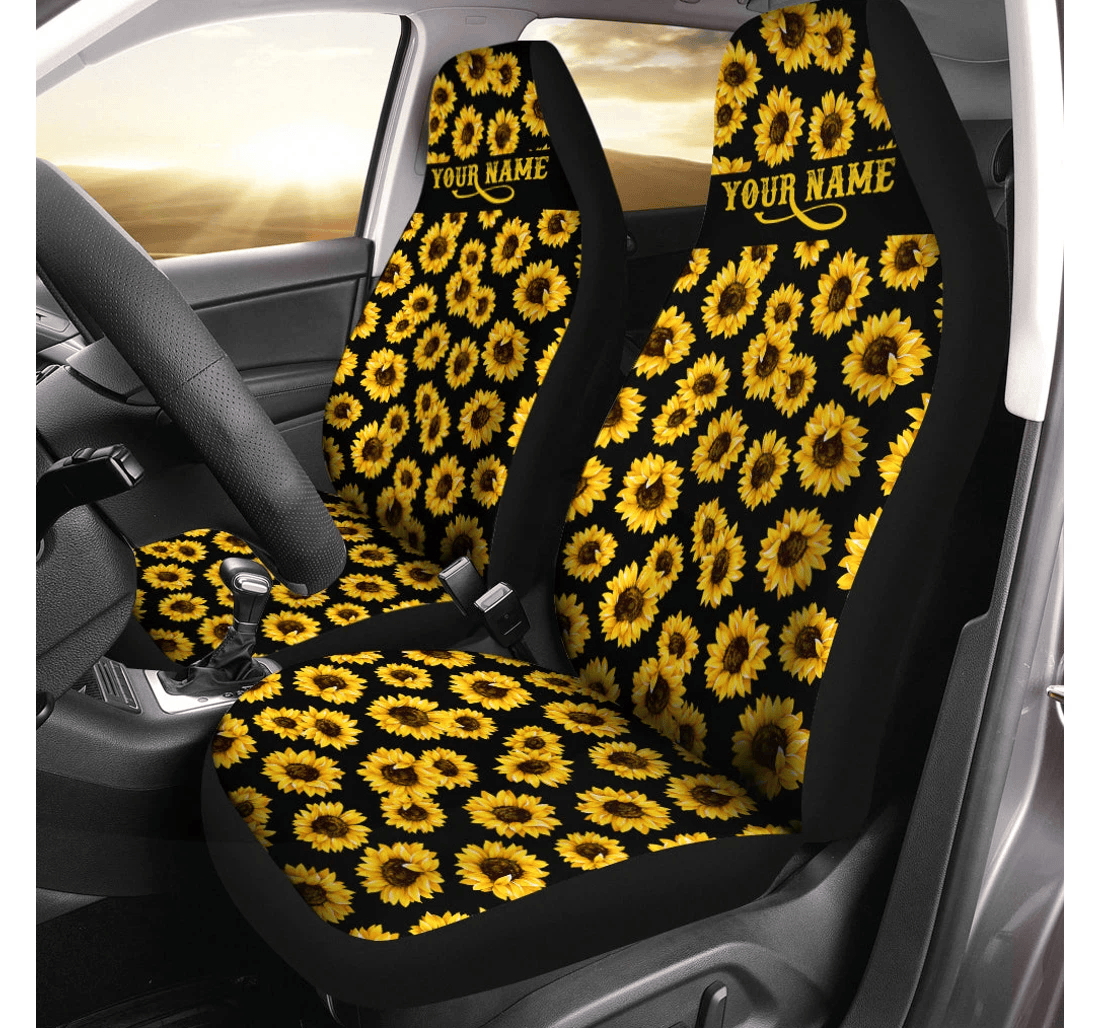 Personalized Sunflower Custom Protector - Iphw952 Universal Front Car Seat Cover