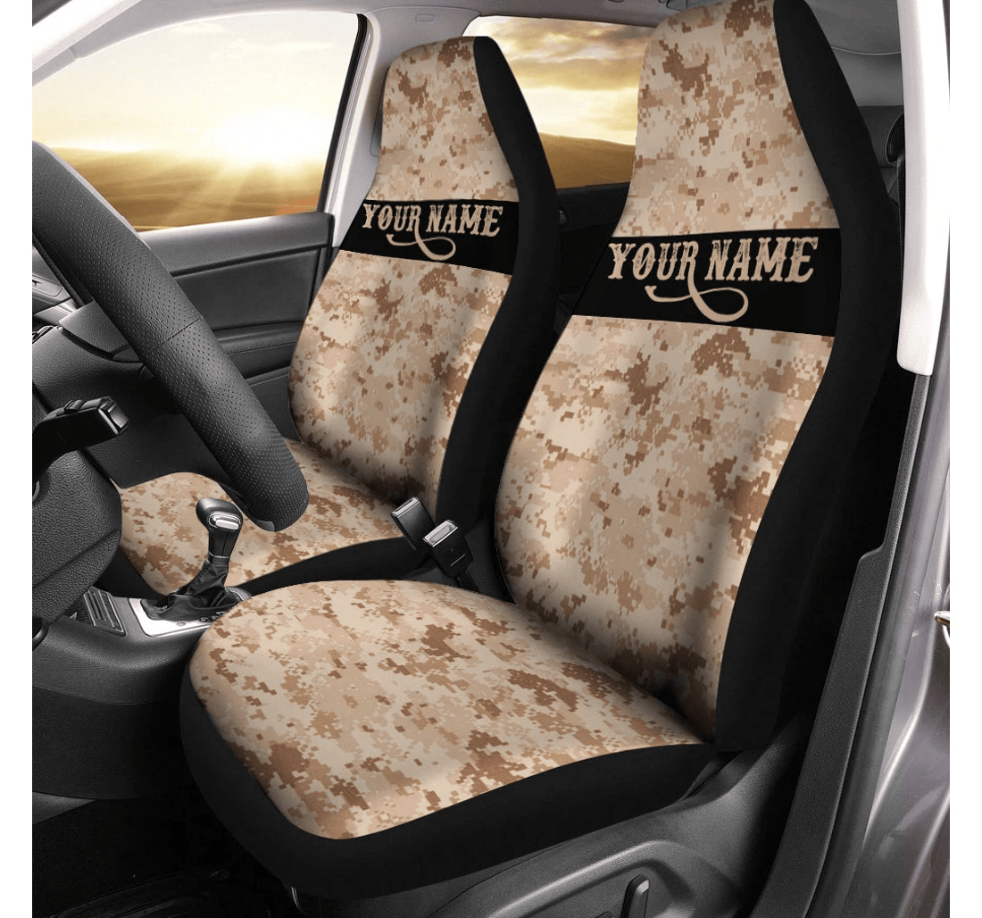 Desert Camo Custom Perfect - Personalized Gifts - Iphw906 Universal Front Car Seat Cover
