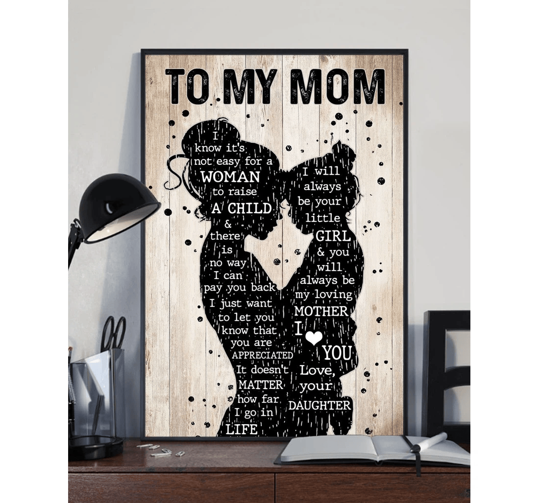 Poster, Canvas - Happy Mother's Day Mother 0120 Print Framed Wall Art