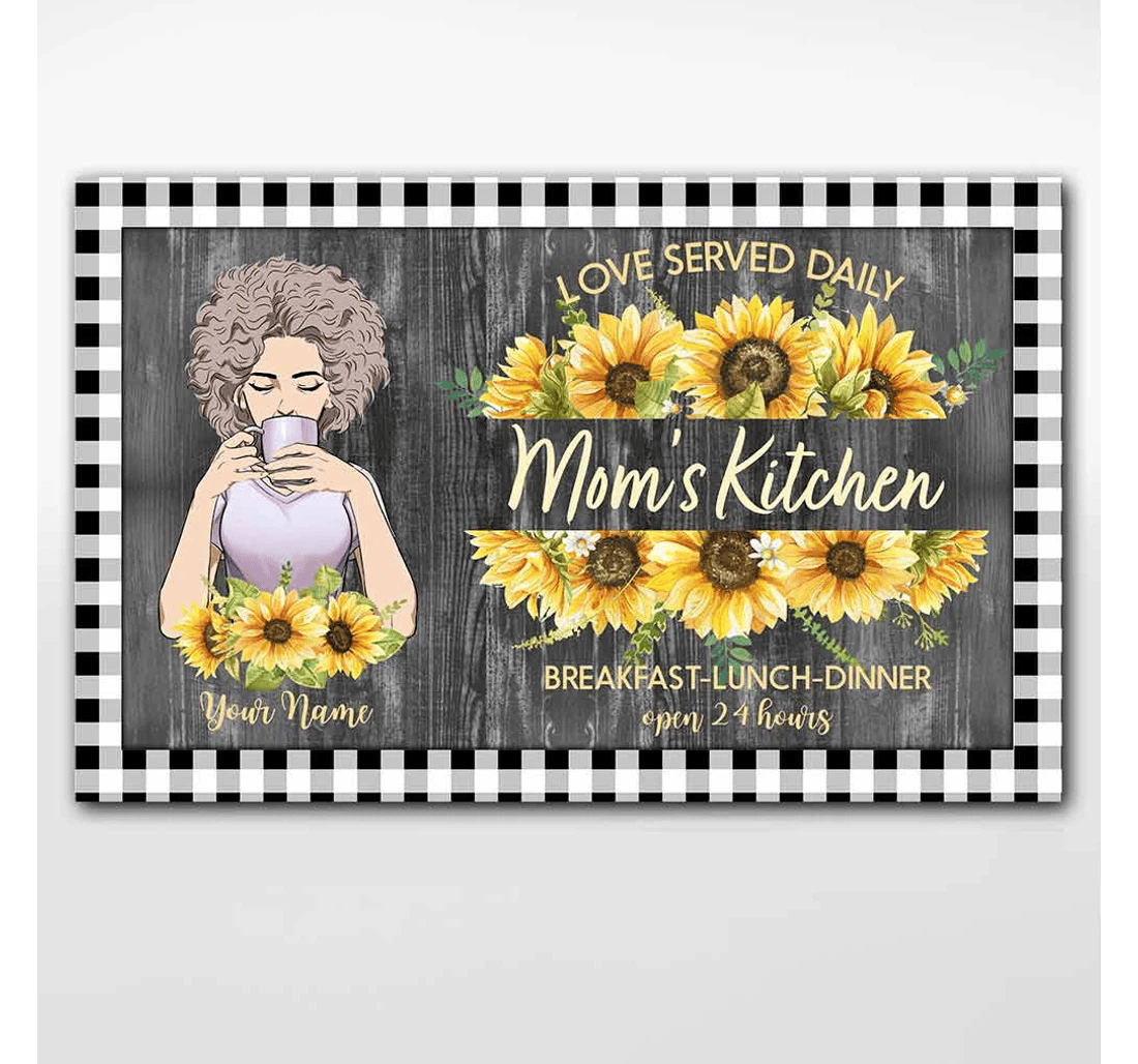 Poster, Canvas - Mom's Personalized Mother's Day Print Framed Wall Art