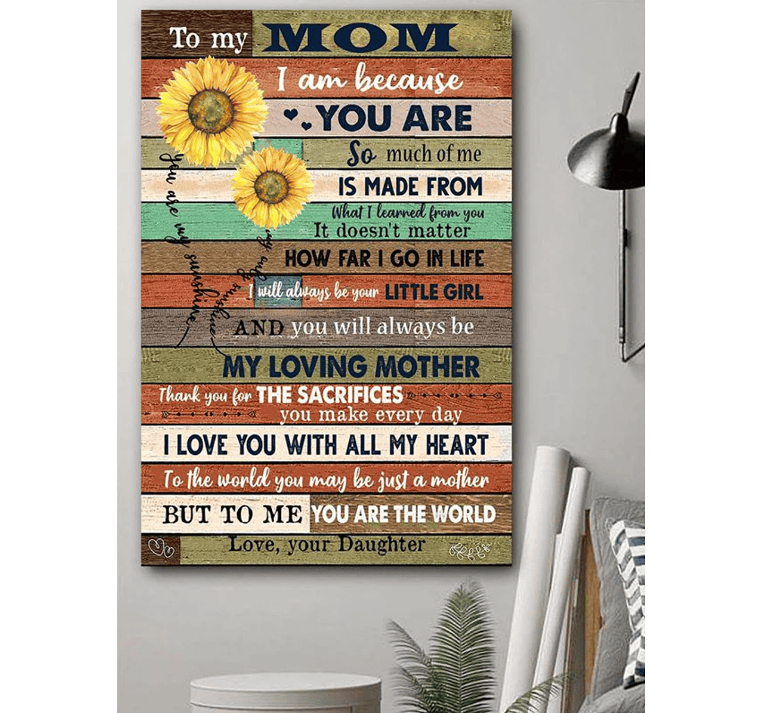 Poster, Canvas - Happy Mother's Day Mother 0319 Print Framed Wall Art