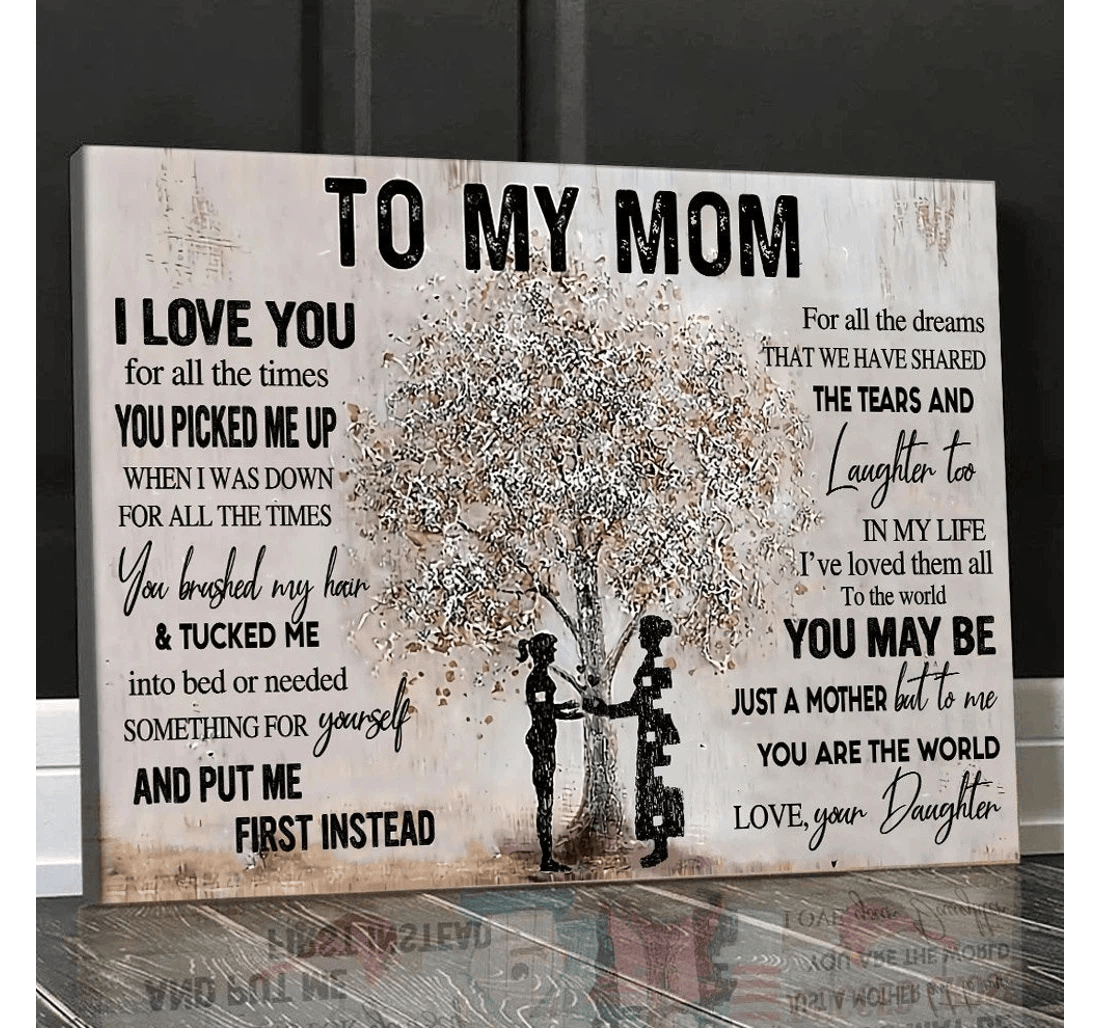 Poster, Canvas - Happy Mother's Day Mother 0120 Print Framed Wall Art