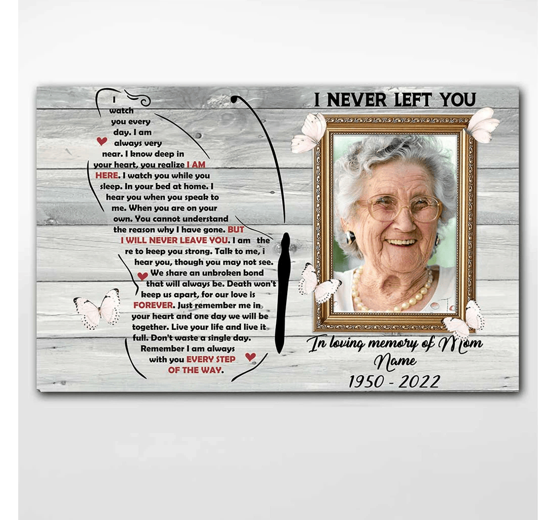 Poster, Canvas - I Never Left You Personalized Mother's Day Memorial Print Framed Wall Art