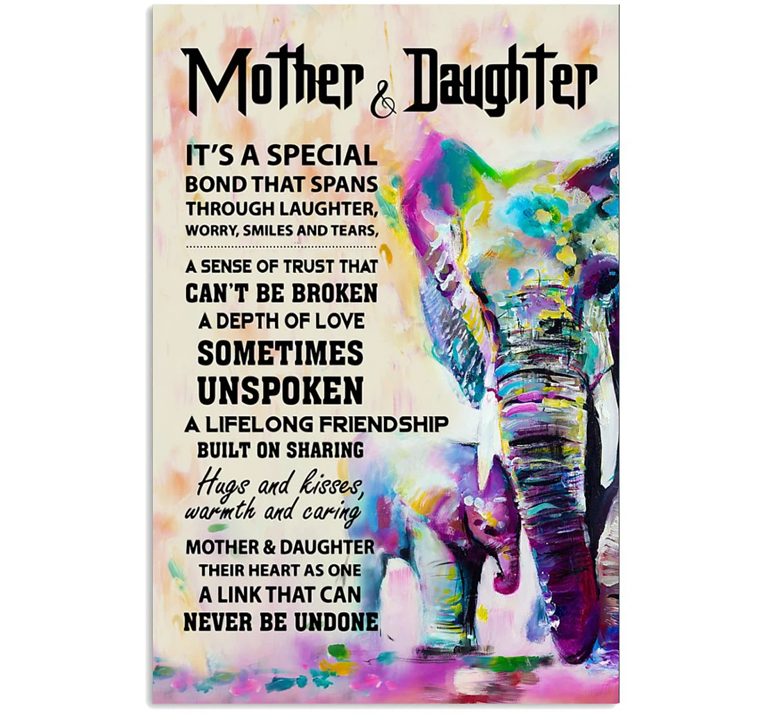 Poster, Canvas - Mother And Daughter Special Bond Mother 0921 Print Framed Wall Art