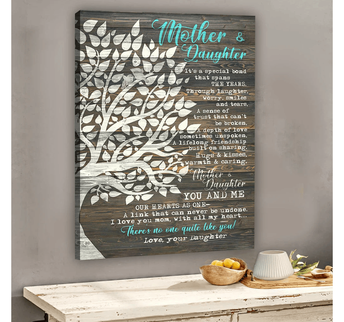 Poster, Canvas - Daughter And Mother Special Bond Mother 0921 Print Framed Wall Art