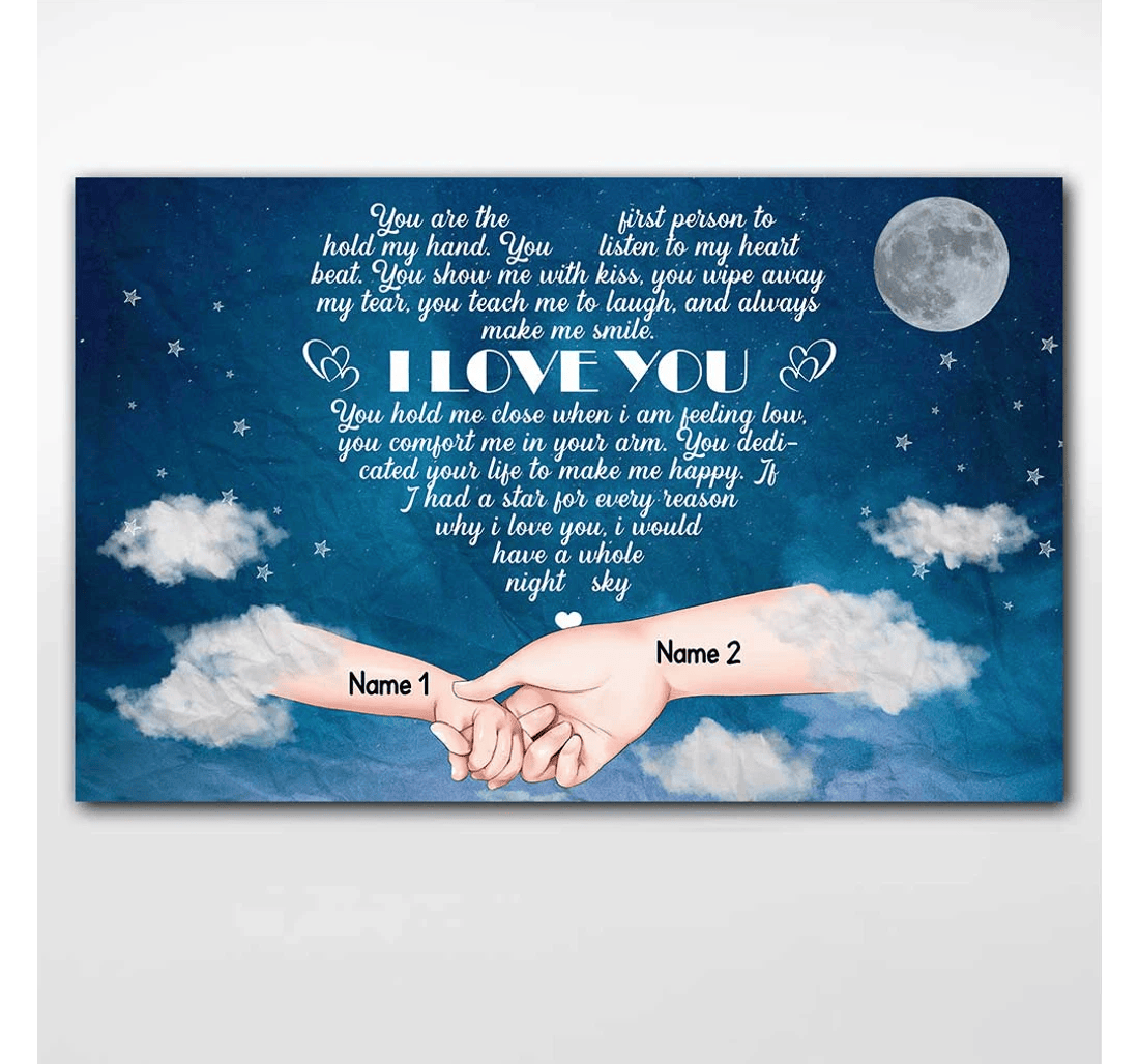 Poster, Canvas - If We Had A Star Personalized Mother's Day Print Framed Wall Art