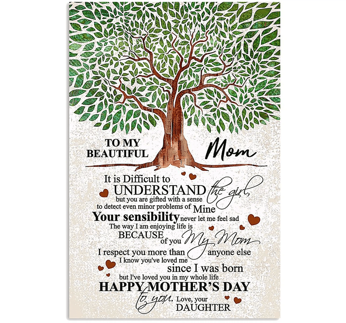 Poster, Canvas - Happy Mother's Day Mother 0921 Print Framed Wall Art