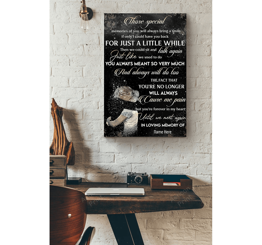 Poster, Canvas - Those Special Memories Of You Will Always Bring Print Framed Wall Art