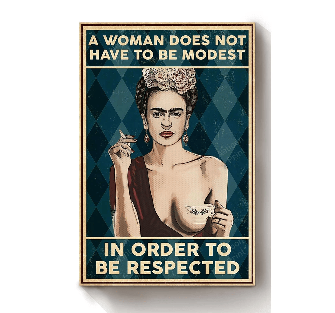 Poster, Canvas - Respected Girls International Day Girlfriend Valentine Day Print Framed Wall Art