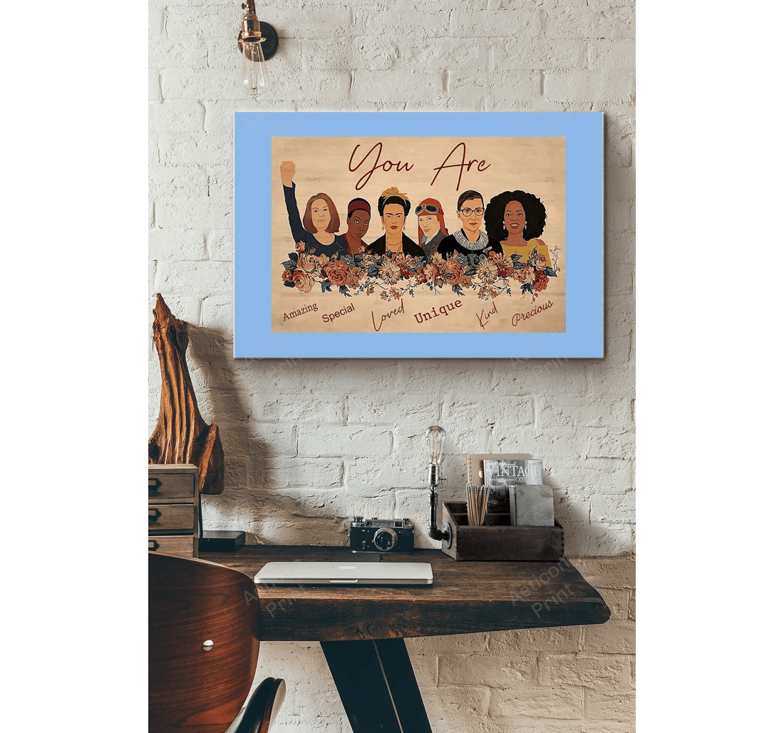 Poster, Canvas - You Are Amazing Special Loved Unique Kind Precious Print Framed Wall Art
