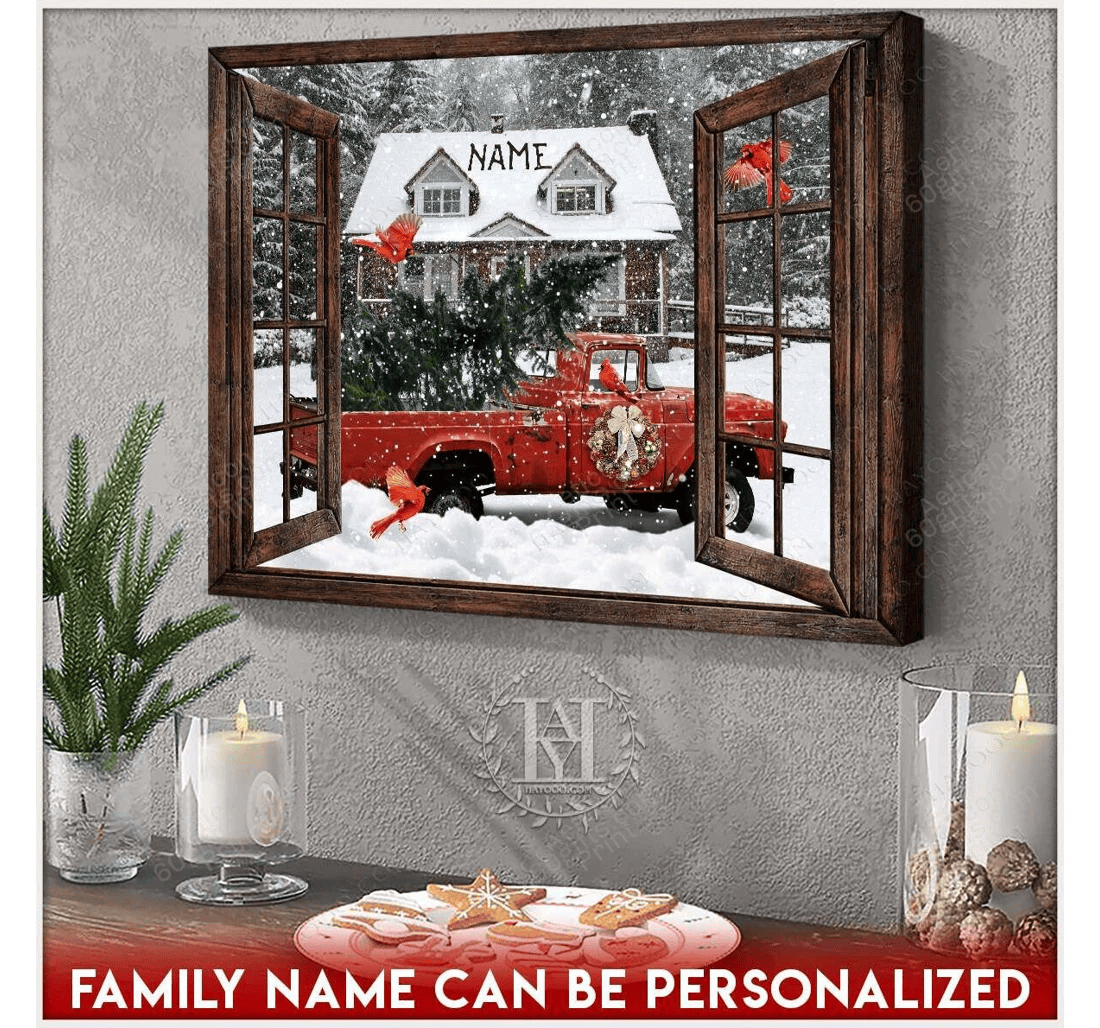 Poster, Canvas - Personalized Name Valentine's Day Wedding Present Customized Print Framed Wall Art