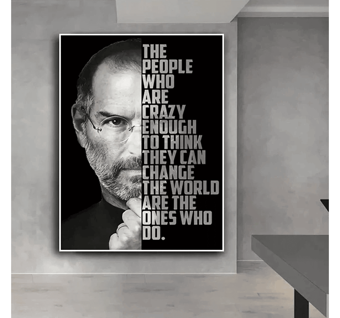 Poster, Canvas - Mural Steve Jobs New Year Print Framed Wall Art